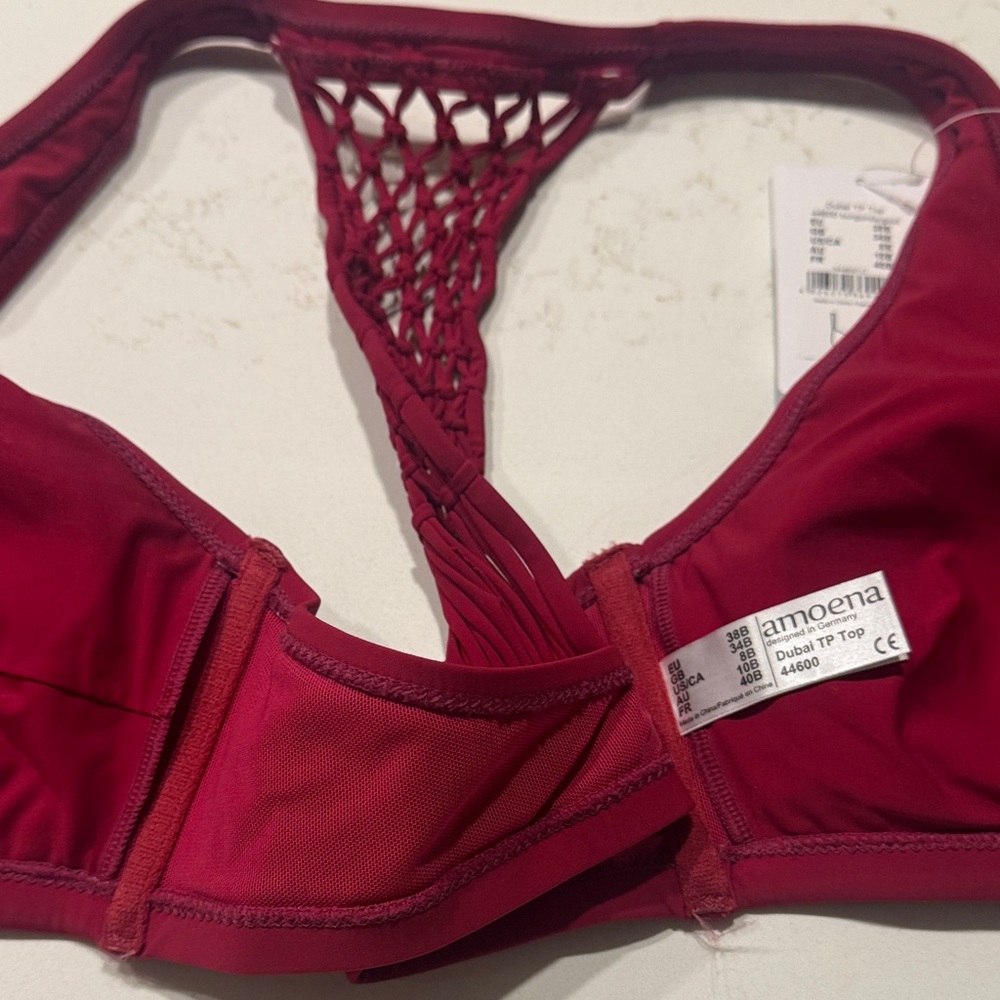 Amoena Dubai Two-Piece Burgundy Bikini Set - Picture 5 of 8